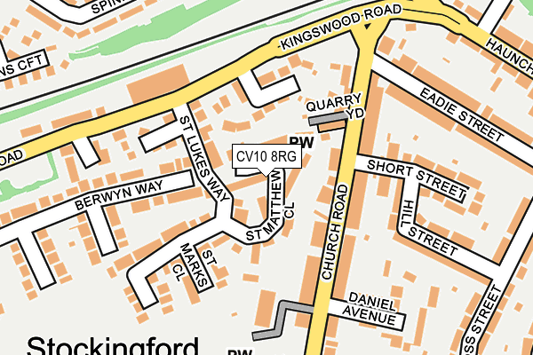 CV10 8RG map - OS OpenMap – Local (Ordnance Survey)