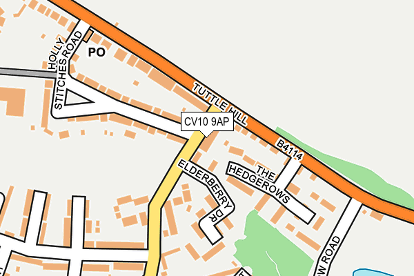 CV10 9AP map - OS OpenMap – Local (Ordnance Survey)