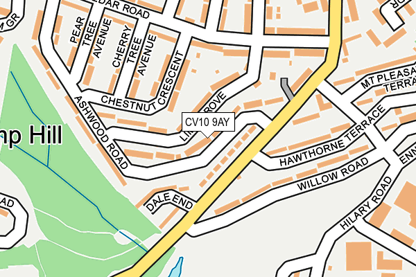 CV10 9AY map - OS OpenMap – Local (Ordnance Survey)