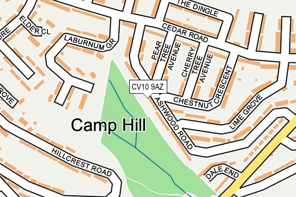 CV10 9AZ map - OS OpenMap – Local (Ordnance Survey)