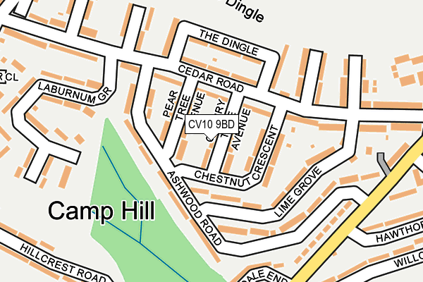 CV10 9BD map - OS OpenMap – Local (Ordnance Survey)