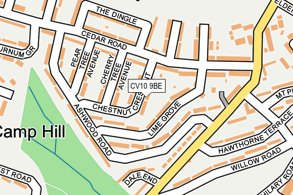 CV10 9BE map - OS OpenMap – Local (Ordnance Survey)