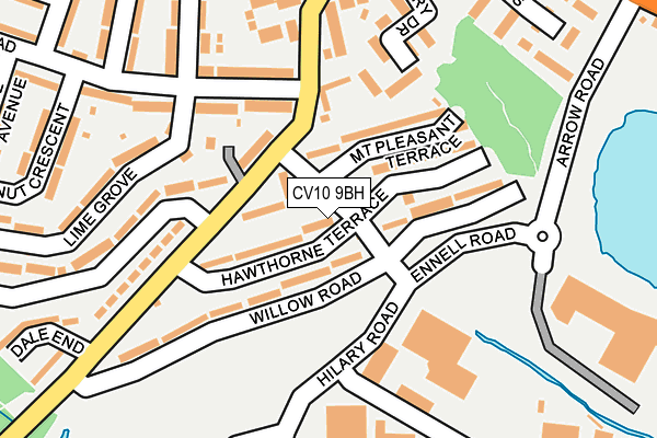 CV10 9BH map - OS OpenMap – Local (Ordnance Survey)