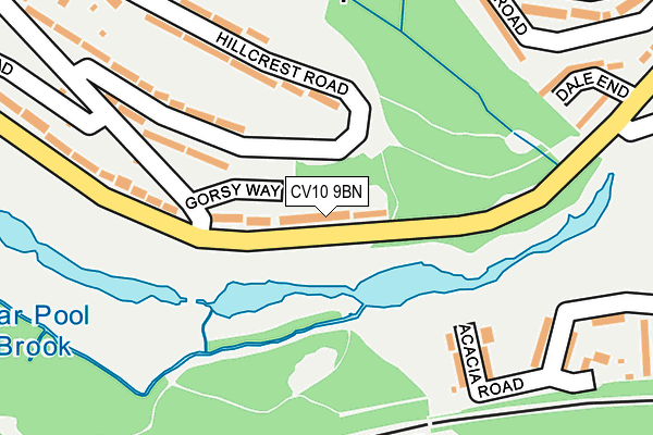 CV10 9BN map - OS OpenMap – Local (Ordnance Survey)