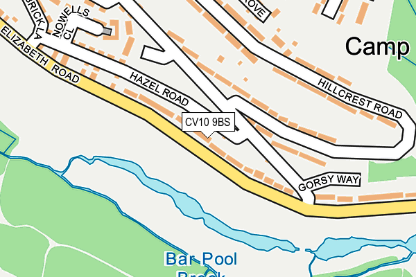 CV10 9BS map - OS OpenMap – Local (Ordnance Survey)