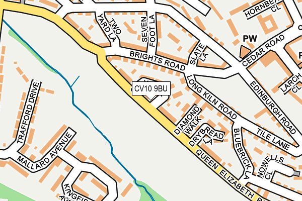 CV10 9BU map - OS OpenMap – Local (Ordnance Survey)