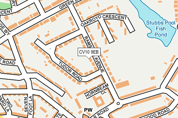 CV10 9EB map - OS OpenMap – Local (Ordnance Survey)