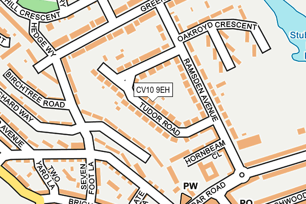 CV10 9EH map - OS OpenMap – Local (Ordnance Survey)