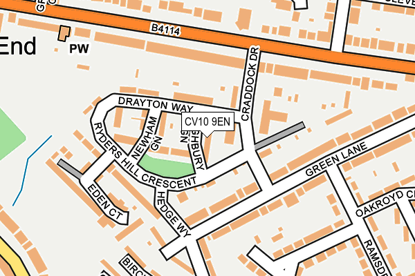 CV10 9EN map - OS OpenMap – Local (Ordnance Survey)