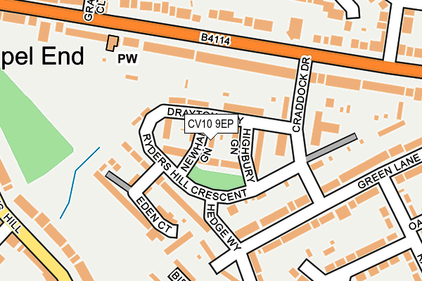 CV10 9EP map - OS OpenMap – Local (Ordnance Survey)