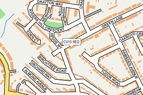 CV10 9EQ map - OS OpenMap – Local (Ordnance Survey)