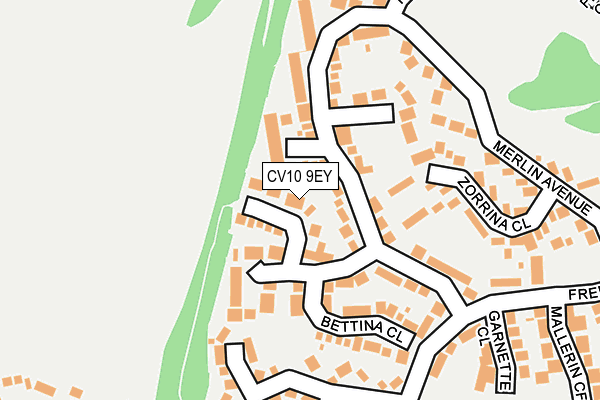 CV10 9EY map - OS OpenMap – Local (Ordnance Survey)