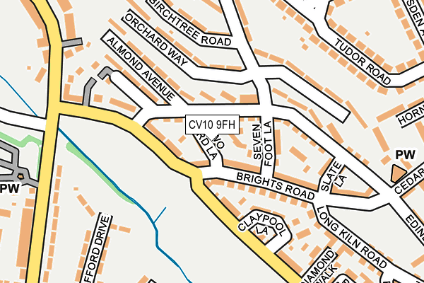 CV10 9FH map - OS OpenMap – Local (Ordnance Survey)