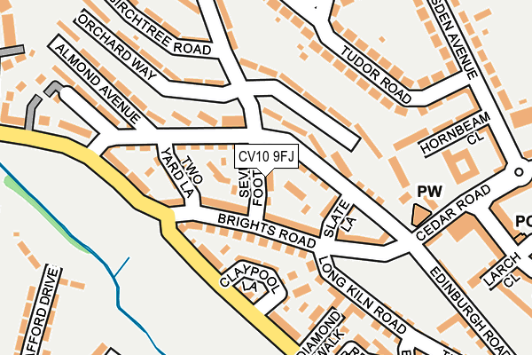 CV10 9FJ map - OS OpenMap – Local (Ordnance Survey)