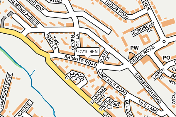 CV10 9FN map - OS OpenMap – Local (Ordnance Survey)