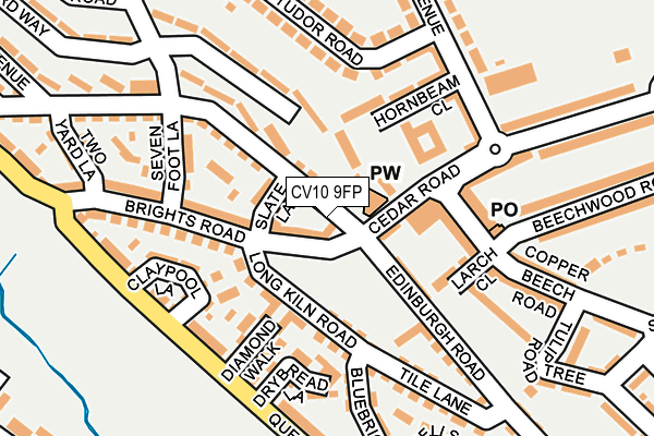 CV10 9FP map - OS OpenMap – Local (Ordnance Survey)