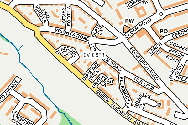 CV10 9FR map - OS OpenMap – Local (Ordnance Survey)