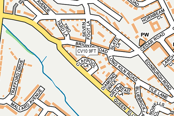 CV10 9FT map - OS OpenMap – Local (Ordnance Survey)