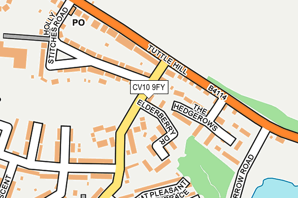 CV10 9FY map - OS OpenMap – Local (Ordnance Survey)