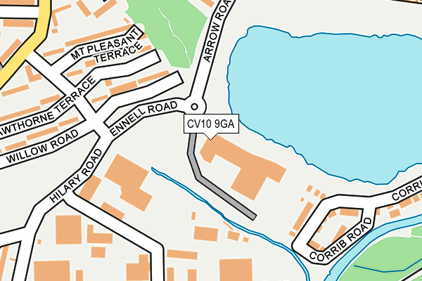 CV10 9GA map - OS OpenMap – Local (Ordnance Survey)