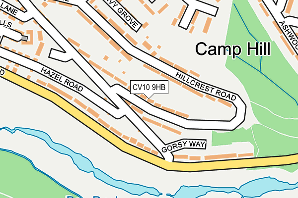 CV10 9HB map - OS OpenMap – Local (Ordnance Survey)