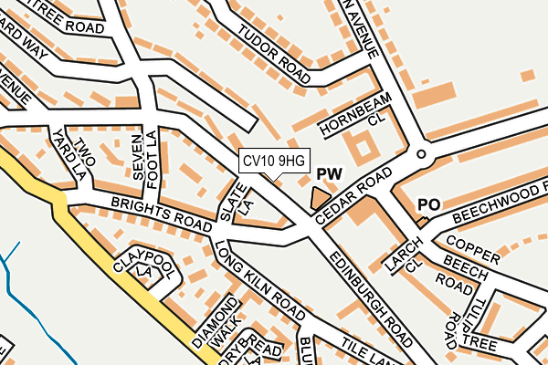 CV10 9HG map - OS OpenMap – Local (Ordnance Survey)