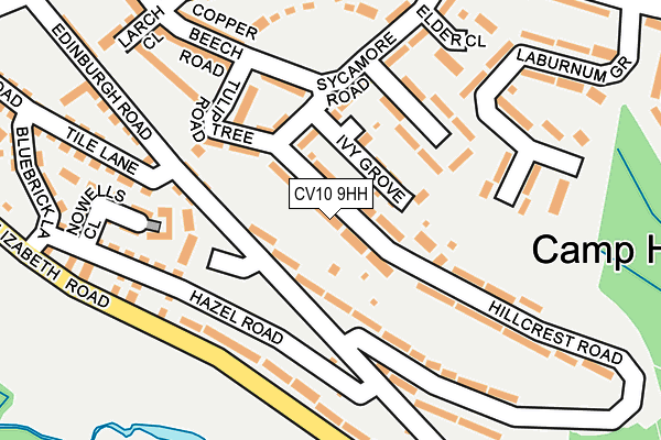 CV10 9HH map - OS OpenMap – Local (Ordnance Survey)