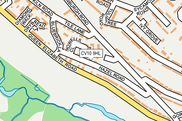 CV10 9HL map - OS OpenMap – Local (Ordnance Survey)