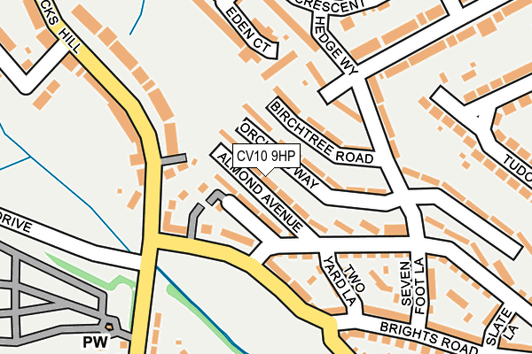 CV10 9HP map - OS OpenMap – Local (Ordnance Survey)