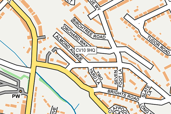 CV10 9HQ map - OS OpenMap – Local (Ordnance Survey)