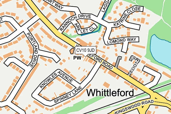 CV10 9JD map - OS OpenMap – Local (Ordnance Survey)