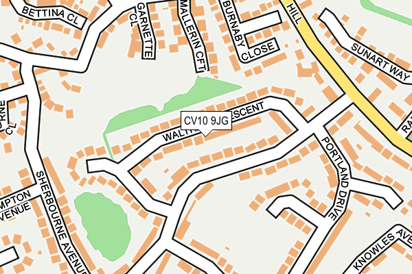 CV10 9JG map - OS OpenMap – Local (Ordnance Survey)
