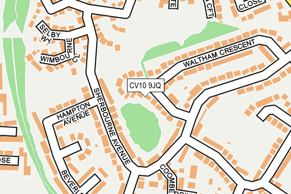 CV10 9JQ map - OS OpenMap – Local (Ordnance Survey)