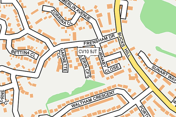 CV10 9JT map - OS OpenMap – Local (Ordnance Survey)