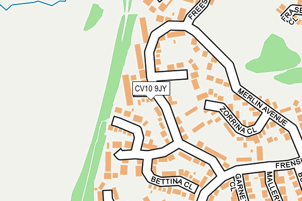 CV10 9JY map - OS OpenMap – Local (Ordnance Survey)