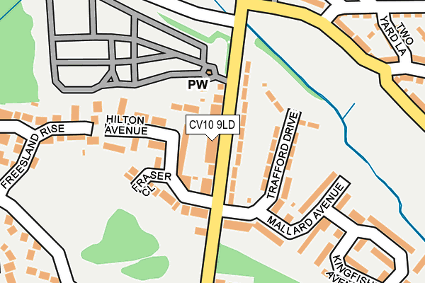 CV10 9LD map - OS OpenMap – Local (Ordnance Survey)