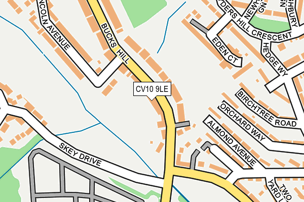 CV10 9LE map - OS OpenMap – Local (Ordnance Survey)