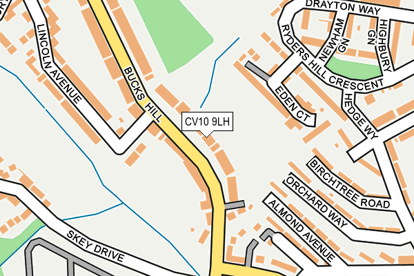 CV10 9LH map - OS OpenMap – Local (Ordnance Survey)