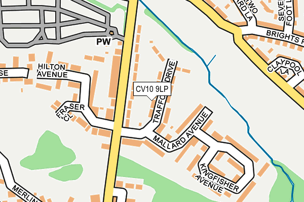 CV10 9LP map - OS OpenMap – Local (Ordnance Survey)