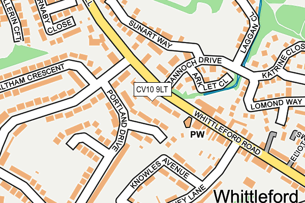 CV10 9LT map - OS OpenMap – Local (Ordnance Survey)