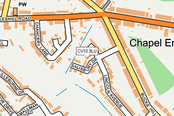 CV10 9LU map - OS OpenMap – Local (Ordnance Survey)