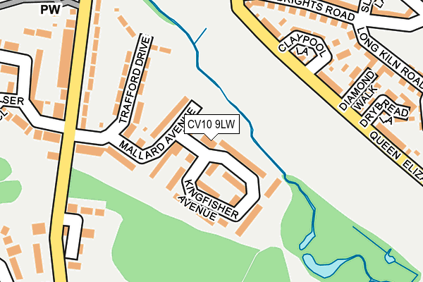 CV10 9LW map - OS OpenMap – Local (Ordnance Survey)