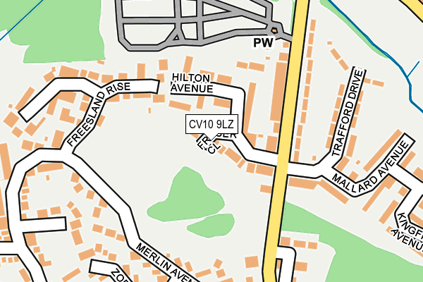 CV10 9LZ map - OS OpenMap – Local (Ordnance Survey)