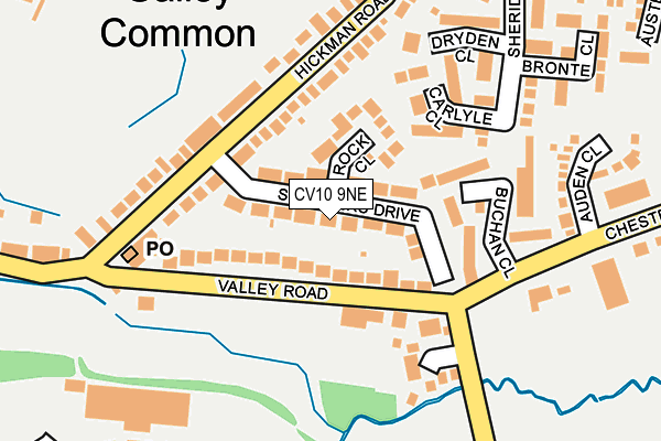CV10 9NE map - OS OpenMap – Local (Ordnance Survey)