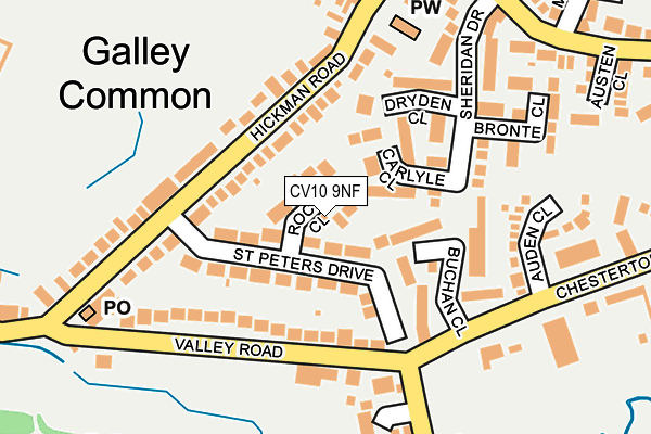 CV10 9NF map - OS OpenMap – Local (Ordnance Survey)