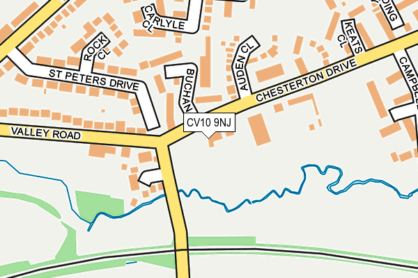 CV10 9NJ map - OS OpenMap – Local (Ordnance Survey)