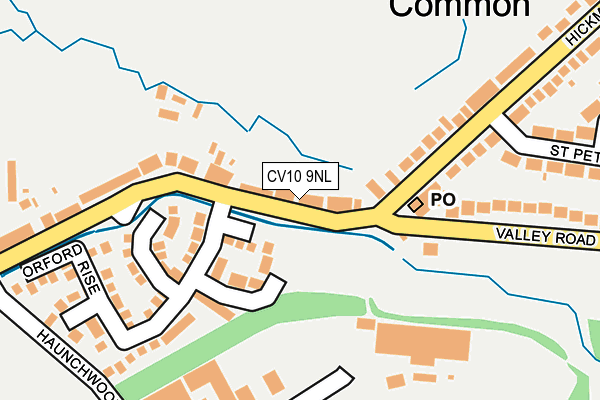 CV10 9NL map - OS OpenMap – Local (Ordnance Survey)