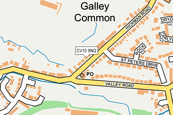 CV10 9NQ map - OS OpenMap – Local (Ordnance Survey)