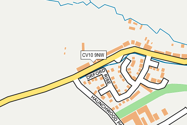 CV10 9NW map - OS OpenMap – Local (Ordnance Survey)