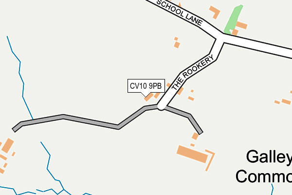 CV10 9PB map - OS OpenMap – Local (Ordnance Survey)